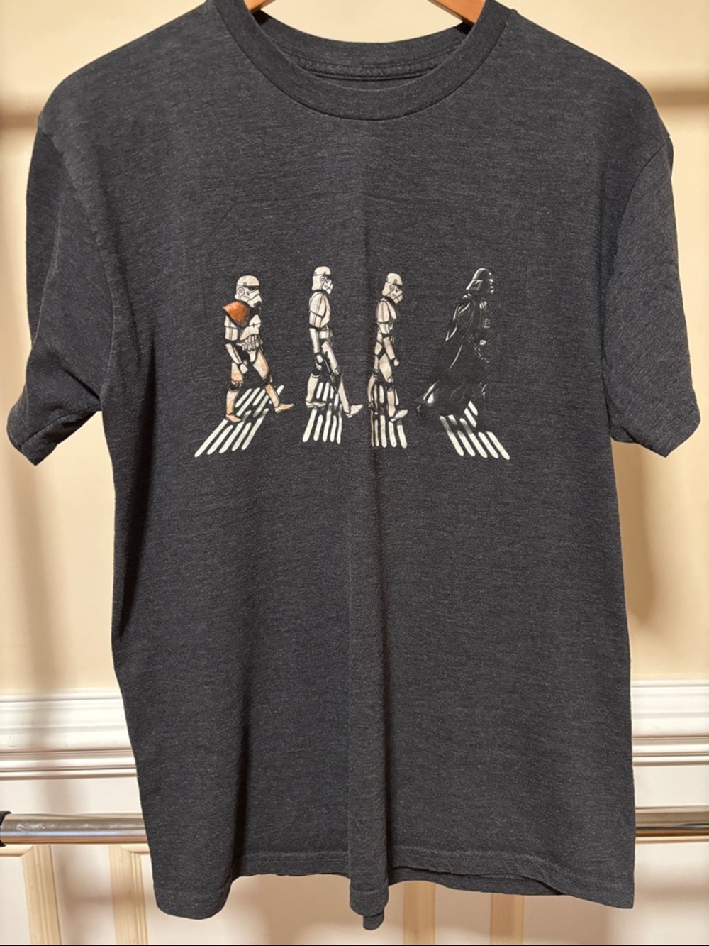 Dark Charcoal Gray Star Wars Abbey Road Graphic Tee